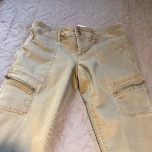 Rewind army green skinnies